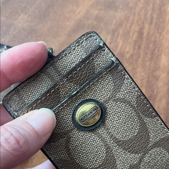 Like new Coach Signature Card Holder and wristlet - Picture 3 of 16